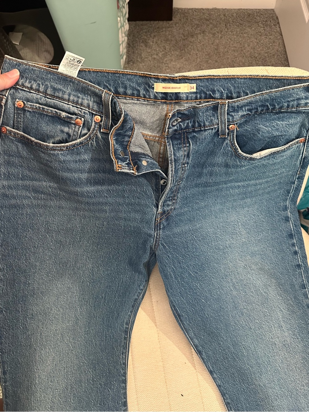 Levi's Women's Wedgie Bootcut Jeans in Medium Blue Wash